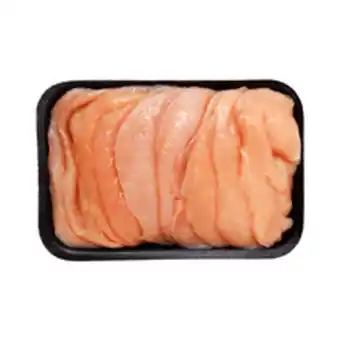 Supermercados Pague Menos Filé de peito de frango corte fatiado bandeja 500g oferta