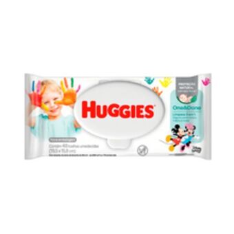 Supermercados Pague Menos Toalhas umedecidas huggies one&done com 48 unidades oferta