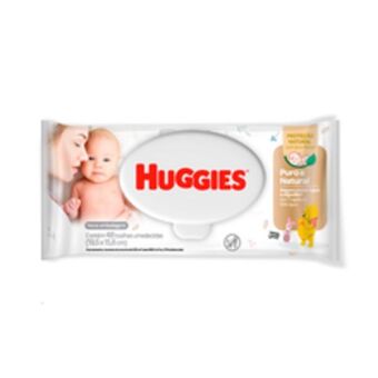 Supermercados Pague Menos Toalhas umedecidas huggies primeiros 100 dias com 48 unidades oferta