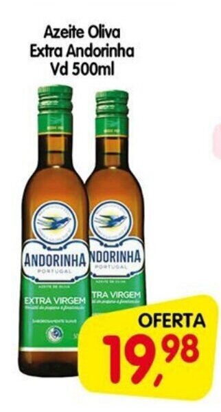 Cercadão Azeite Oliva Extra Andorinha Vd 500ml oferta