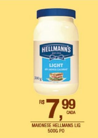 DB Supermercados Maionese hellmann's 500g oferta