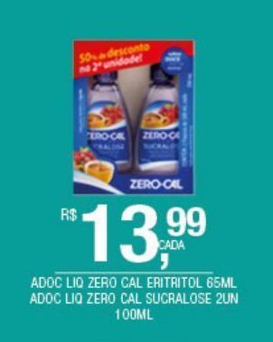 DB Supermercados Adoçante líquido zero cal 65ml oferta