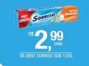 DB Supermercados Creme dental sorriso 120g oferta