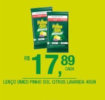 Lenços umedecidos pinho sol 40un