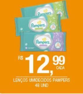 DB Supermercados Lenços umedecidos pampers 48un oferta