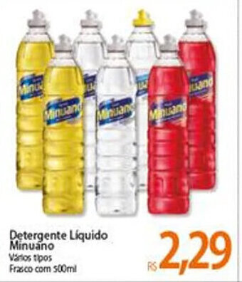 Atacadão Detergente Liquido Minuano 500ml oferta