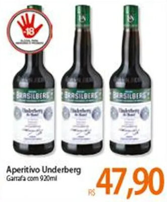 Atacadão Aperitivo Underberg 920ml oferta