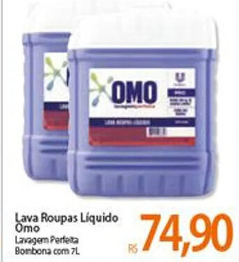 Atacadão Lava Roupas Liquido Omo 7L oferta