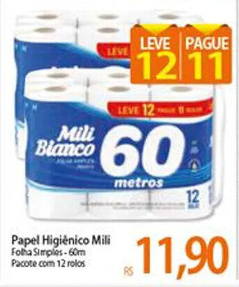 Atacadão Papel Higiénico Mili oferta