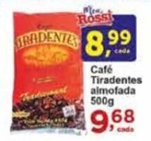 Rossi Supermercado Cafe Tiradentes Almofada 500g oferta