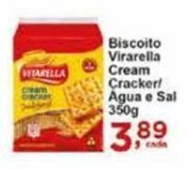 Rossi Supermercado Biscoito Vitarella Cream Cracker/ Agua e Sal 350g oferta