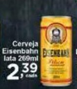 Rossi Supermercado Cerveja Eisenbahn lata 269ml oferta