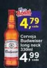 Rossi Supermercado Cerveja Budweiser Long Neck 330ml oferta