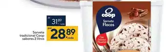 Coop Sorvete flocos oferta