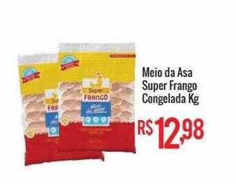 Mart Minas Meio da asa super frango congelada oferta