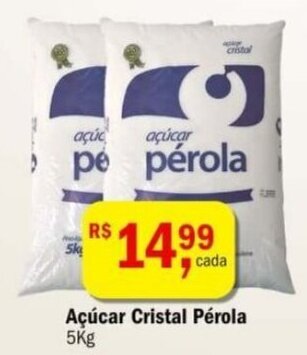 Acucar Cristal Perola 5kg