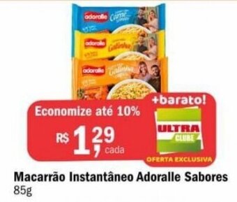 Ultrabox Macarrao Instantaneo Adoralle Sabores 85g oferta