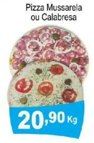 Calvo Atacadista Pizza Mussarela ou Calabresa 1kg oferta