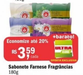 Sabonete Farnese Fragrancias 180g
