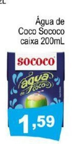 Calvo Atacadista Agua de Coco Sococo caixa 200ml oferta