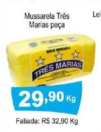 Calvo Atacadista Mussarela Tres Marias peca oferta