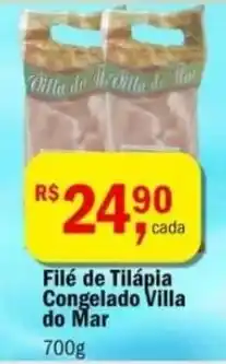 Ultrabox File de Tilapia Congelado Villa do Mar 700g oferta