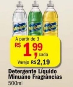 Ultrabox Detergente Liquido Minuano fragrancias 500ml oferta
