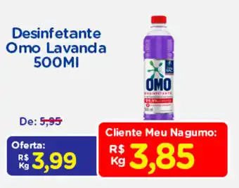 Nagumo Desinfetante Omo Lavada 500ml oferta
