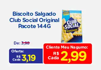 Biscoito Salgado Club Social Original pacote 144g