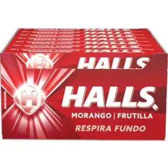 Atacadão Bala sabor morango caixa 21 unidades - halls oferta