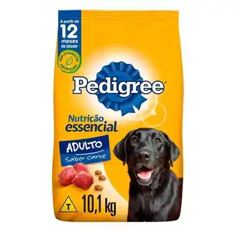 Carrefour Ração para cachorro adulto pedigree nutri essencial carne 10,1 kg oferta