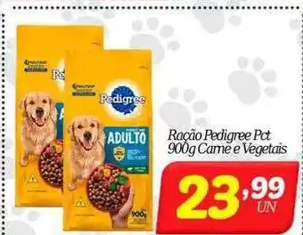 Bigmart Ração pedigree carne e vegetais oferta