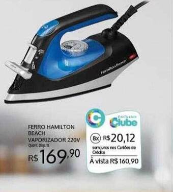 Ferro hamilton beach vaporizador 220v