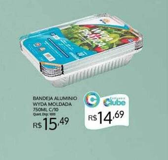 Bandeja aluminio wyda moldada