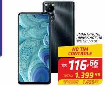 Smartphone infinix hot 11s 128 gb - 6 gb