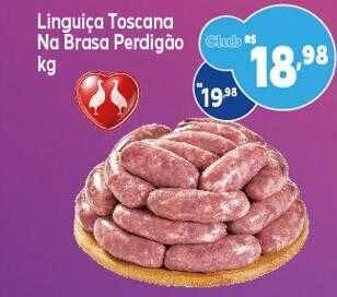 GoodBom Linguiça toscana na brasa perdigão kg oferta
