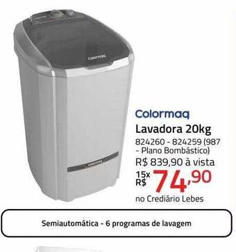 Colormaq lavadora 20kg