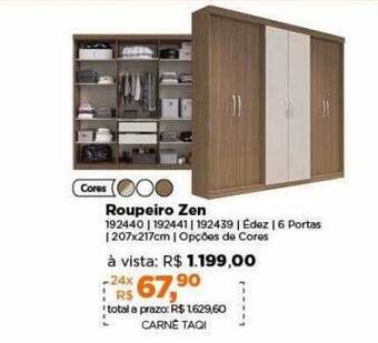 Lojas TaQi Roupeiro zen oferta