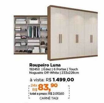 Lojas TaQi Roupeiro luna oferta