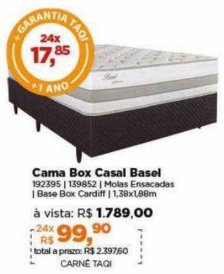 Cama box casal basel