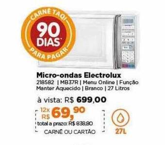 Micro-ondas electrolux