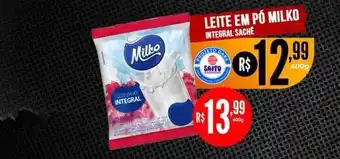 Saito Supermercados Leite em pó milko integral sachê oferta
