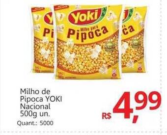 Supermercados Koch Milho de pipoca yoki nacional oferta