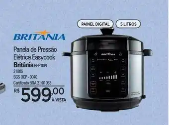 Panela de pressão elétrica easycook britânia