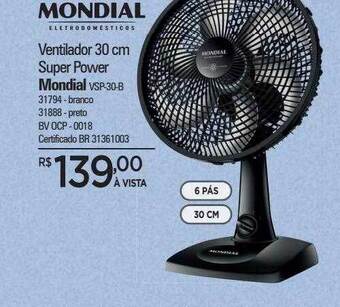 Zenir Ventilador 30cm super power mondial oferta