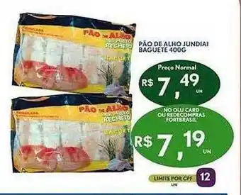 Rede Compras Pão de alho jundia baguete oferta