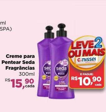 Farmácias Nissei Creme para pentear seda fragrâncias oferta