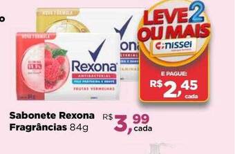 Farmácias Nissei Sabonete rexona fragrâncias oferta