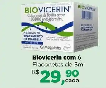 Farmácias Nissei Biovicerin com 6 flaconetes de 5ml oferta