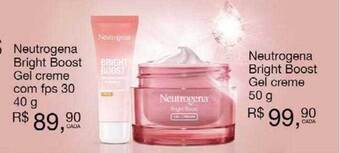 Farmácias Nissei Neutrogena bright boost gel creme com fps 30 neutrogena bright boost gel creme oferta